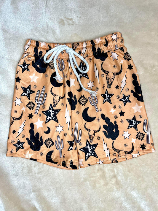 Bull Skull Boy Shorts